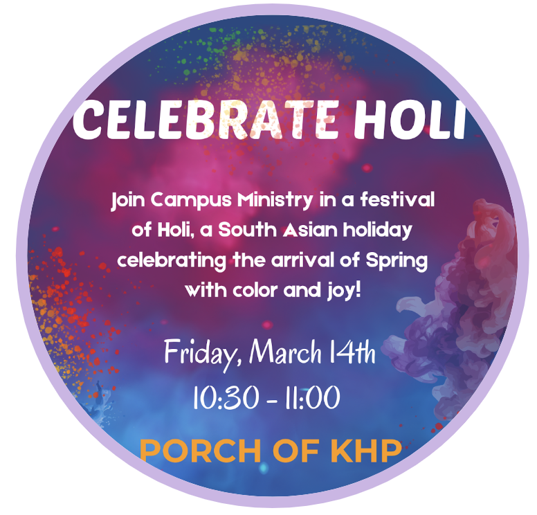 Celebrate Holi, a South Asian holiday celebrating the arrival of Spring